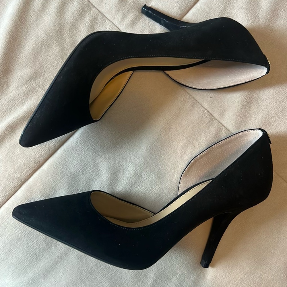 Michael Kors suede black heels